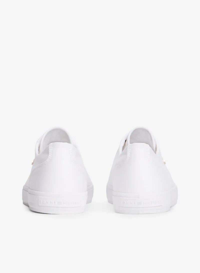 TOMMY HILFIGER  Enamel Flag Canvas Trainers for Women | Best Price UAE